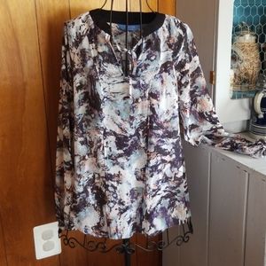 SimplyVera Vera Wang multicolor blouse. XS